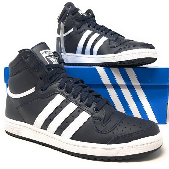 navy blue top ten adidas